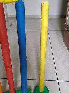 Colorful Plastic Cricket Stumps Set