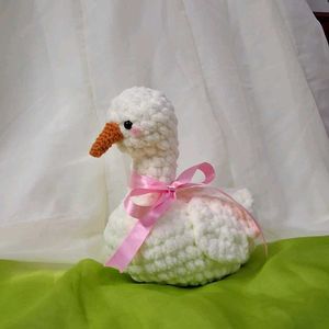 Cute Crochet Swan Plush Toy