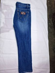 wrangler Blue Denim Jeans for men