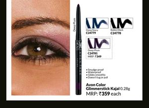 Avon Brand New Boldest Black Glimmer Stick Kajal