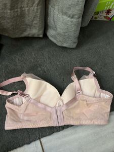 Elegant Pink Lace Bra