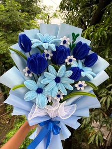 Handmade Blue Flower Bouquet