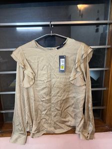M&S Elegant Ruffled Sleeve Top