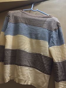 Patchwork Knit Sweater
