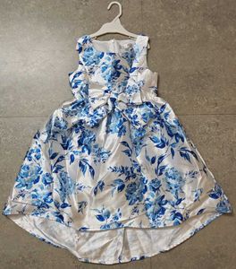 🇦🇺Imported Designer Blu Floral Hi-Low Dress