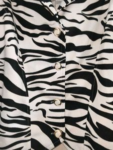 Zebra Print Vest Top