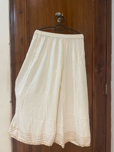 Elegant White Palazzo Pants