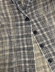 Sheer Plaid Blazer