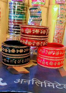 Beautiful Embellished Bangles Set