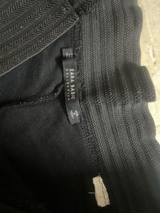 zara black comfortable trouser