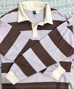 Striped Rugby Polo Shirt