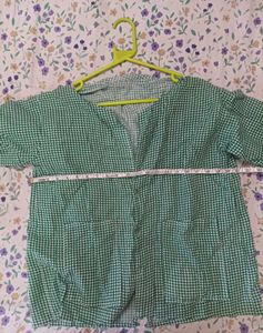 Green Checkered Summer Coat