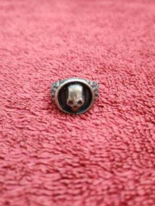 Skull Design Silver Ring
