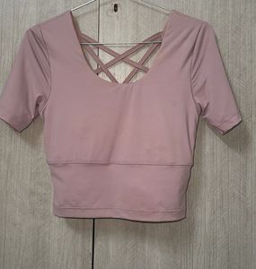 Crisscross Back Crop Top