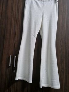 H&amp;M White Bell Bottom Pants