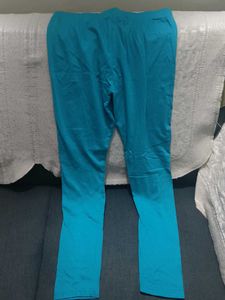 Blue Casual Leggings