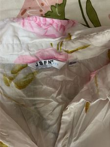 pretty pure cotton flower print shirt