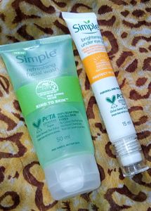 Simple Facewash And Eyecream