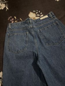 Wide Leg Distressed Jeans