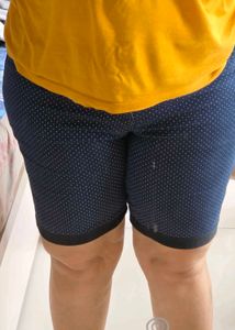 Navy Polka Dot Pants