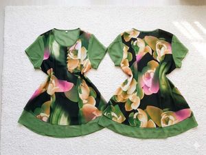 Chic Floral Print Tunic Top