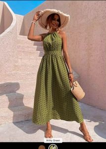 Polka Dot Maxi Dress