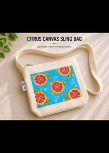 Citrus Canvas Sling Bag