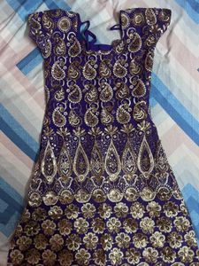 Purple Embroidered Kurta