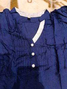 Navy Blue Tunic Top