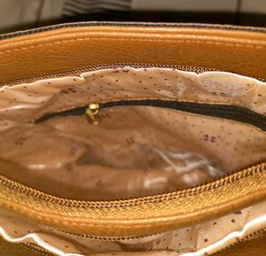Brown Sling Bag With Fringes