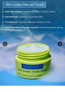 Hyphen Ice Dunk Instant Cooling Face Mask