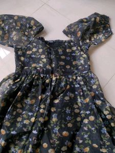 Chic Floral Print Off-Shoulder Dress