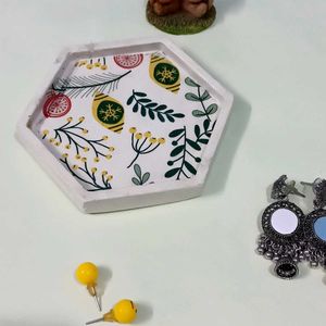 Decorative Hexagonal Tray/ coaster