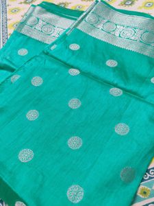 Women Cyan Saree