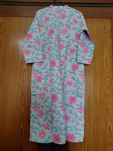 Light Blue Floral Kurta