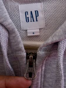 GAP Unisex Grey Zip-Up Hoodie