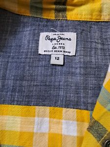 Attractive Yellow Checkered Casual Shirt - Unisex