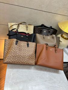 Coach Black Leather Tote Bag