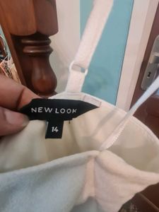 Chic White Knee length Dress