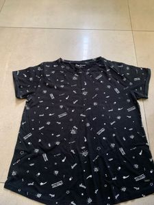 Pepe Jeans Black Graphic T-Shirt