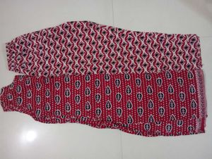 Red Printed Palazzo Pants