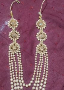 Exquisite Pearl &amp; Kundan Bridal Jewellery Set