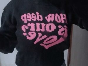 Cute Graphic Print Sweater