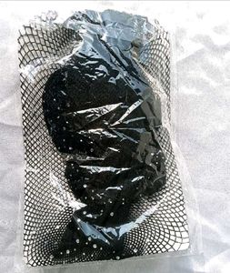 Rhinestone Black fishnet Stocking