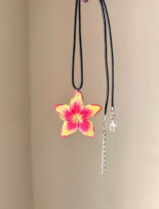 Hawaiian Plumeria Flower Handmade Necklace