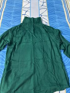 Green Button-Up Shirt