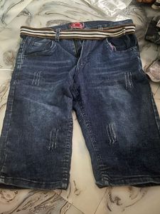 Men's Blue Denim Shorts
