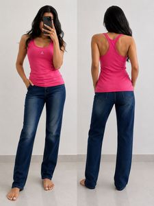 Bright Pink Racerback Tank Top