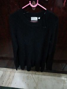 Black Cable Knit Sweater