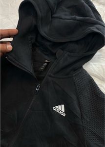 Adidas Black Zip-Up Hoodie Jacket